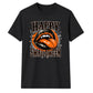 Spooky vampire fangs lips graphic Halloween Unisex t-shirt