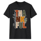 Stacked thankful block text art Thanksgiving Unisex T-Shirt