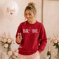 Block Text Ring Finger Graphic Bride Unisex Sweatshirt