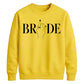 Block Text Ring Finger Graphic Bride Unisex Sweatshirt