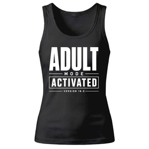 18th Birthday Tank Top Ladies Adult Mode Activated