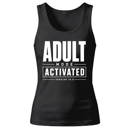18th Birthday Tank Top Ladies Adult Mode Activated