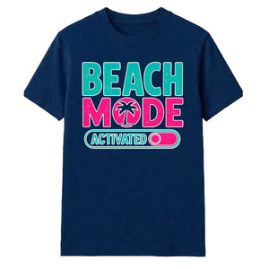 Bold Beach Mode Activated Palm Tree Graphic Unisex T-Shirt