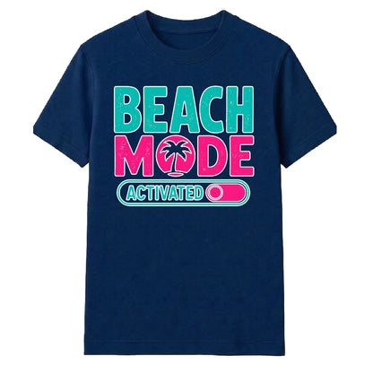 Bold Beach Mode Activated Palm Tree Graphic Unisex T-Shirt
