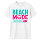 Bold Beach Mode Activated Palm Tree Graphic Unisex T-Shirt