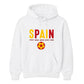 Bold Block Text Spain Football Tournament Hoodie