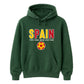 Bold Block Text Spain Football Tournament Hoodie