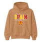 Bold Block Text Spain Football Tournament Hoodie