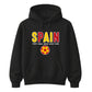 Bold Block Text Spain Football Tournament Hoodie