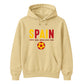 Bold Block Text Spain Football Tournament Hoodie