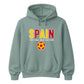 Bold Block Text Spain Football Tournament Hoodie