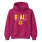 Bold Block Text Spain Football Tournament Hoodie