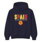 Bold Block Text Spain Football Tournament Hoodie