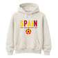 Bold Block Text Spain Football Tournament Hoodie