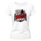 Bold Eat Sleep Wrestle Repeat Top Wrestling ladies fit t-shirt