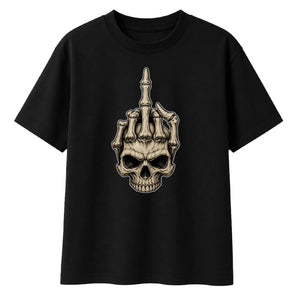 Bold edgy skeleton hand graphic Halloween Oversized t-shirt
