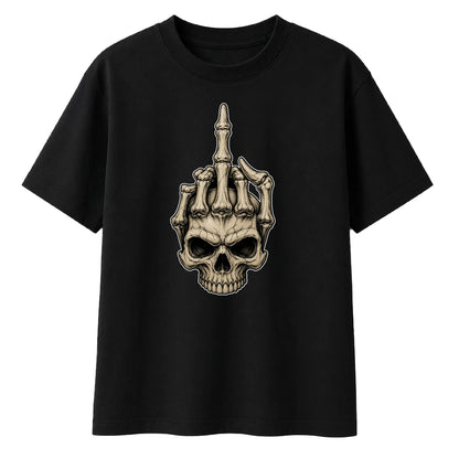 Bold edgy skeleton hand graphic Halloween Oversized t-shirt