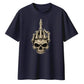 Bold edgy skeleton hand graphic Halloween Oversized t-shirt