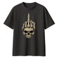 Bold edgy skeleton hand graphic Halloween Oversized t-shirt