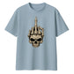Bold edgy skeleton hand graphic Halloween Oversized t-shirt