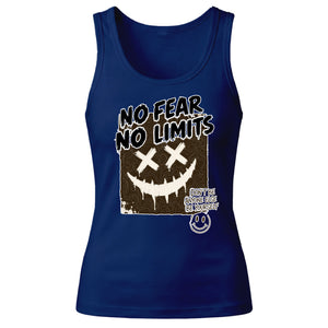 Bold Grunge No Fear No Limits Print Ladies Tank Top