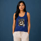 Bold Grunge No Fear No Limits Print Ladies Tank Top