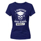 Bold I Survived High School School Leavers Ladies Fit T-Shirt