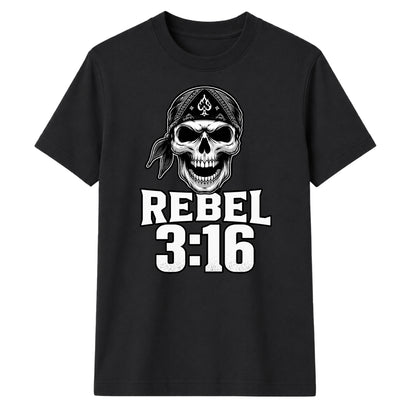 Bold Rebel 3:16 Skull Motif Wrestling unisex t-shirt