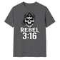 Bold Rebel 3:16 Skull Motif Wrestling unisex t-shirt