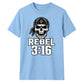 Bold Rebel 3:16 Skull Motif Wrestling unisex t-shirt