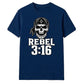 Bold Rebel 3:16 Skull Motif Wrestling unisex t-shirt