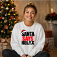 Bold santa says relax text Christmas Unisex Sweatshirt
