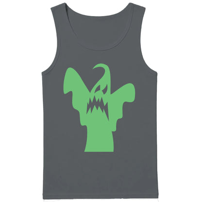 Bold screeching ghoul style Glow in the Dark Tank Top Men