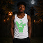 Bold screeching ghoul style Glow in the Dark Tank Top Men
