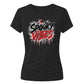 Bold spooky vibes dripping text Halloween ladies t-shirt