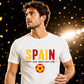 Bold Text Soccer Spain Football Tournament Unisex T-Shirt