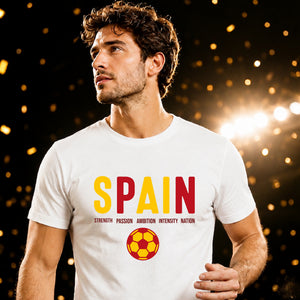 Bold Text Soccer Spain Football Tournament Unisex T-Shirt