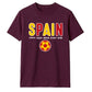 Bold Text Soccer Spain Football Tournament Unisex T-Shirt