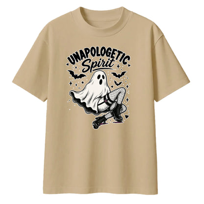 Bold unapologetic spirit ghost Halloween Oversized T-Shirt