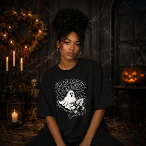 Bold unapologetic spirit ghost Halloween Oversized T-Shirt
