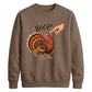 Boop turkey finger print art Thanksgiving Unisex Sweatshirt