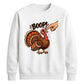 Boop turkey finger print art Thanksgiving Unisex Sweatshirt