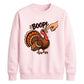 Boop turkey finger print art Thanksgiving Unisex Sweatshirt