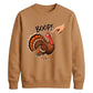 Boop turkey finger print art Thanksgiving Unisex Sweatshirt