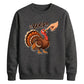 Boop turkey finger print art Thanksgiving Unisex Sweatshirt