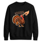 Boop turkey finger print art Thanksgiving Unisex Sweatshirt