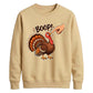 Boop turkey finger print art Thanksgiving Unisex Sweatshirt