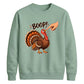 Boop turkey finger print art Thanksgiving Unisex Sweatshirt