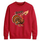 Boop turkey finger print art Thanksgiving Unisex Sweatshirt
