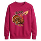 Boop turkey finger print art Thanksgiving Unisex Sweatshirt